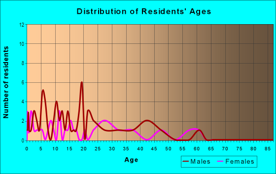 Age and Sex of Residents in Clarkwood in Corpus Christi, TX