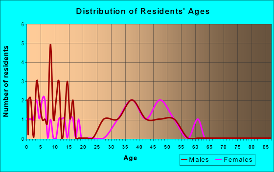 Age and Sex of Residents in Lancer's Estates in Plano, TX