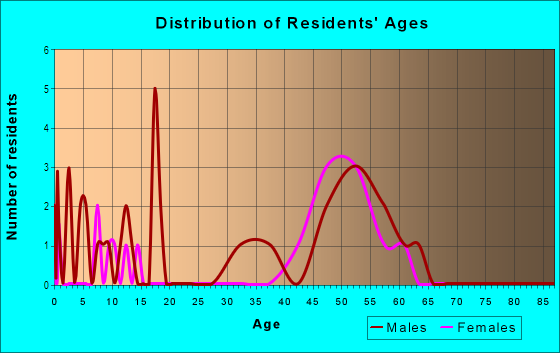 Age and Sex of Residents in River Bend Park Community 1 in Plano, TX