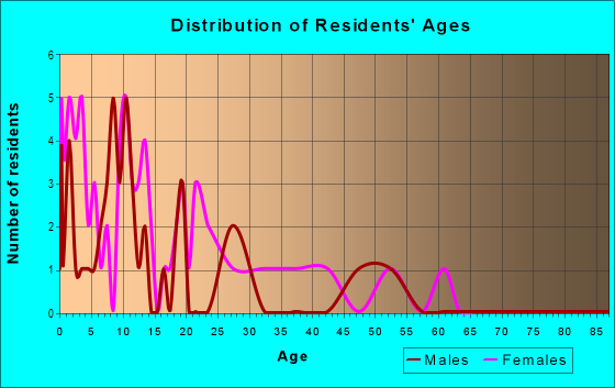 Age and Sex of Residents in Ed Bluestein in Austin, TX