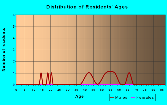 Age and Sex of Residents in La Villita in San Antonio, TX