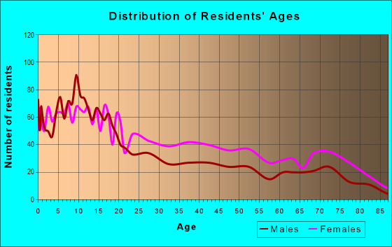 Age and Sex of Residents in Segundo Barrio in El Paso, TX