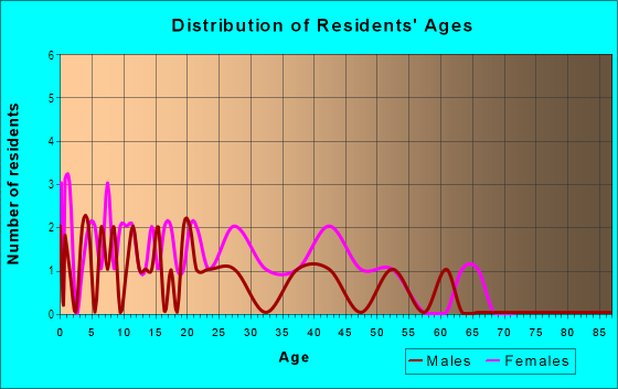Age and Sex of Residents in Eastfield Plaza in Mesquite, TX