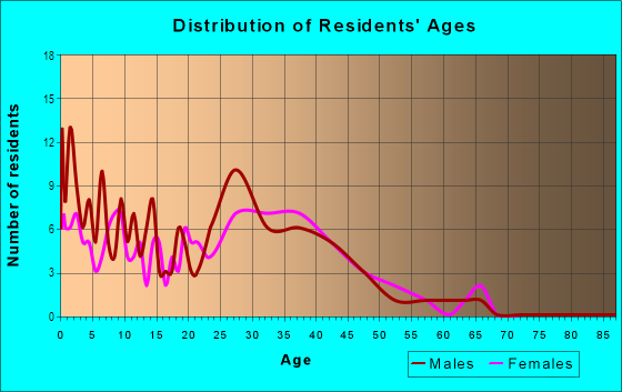Age and Sex of Residents in Chapel Hill North in Round Rock, TX
