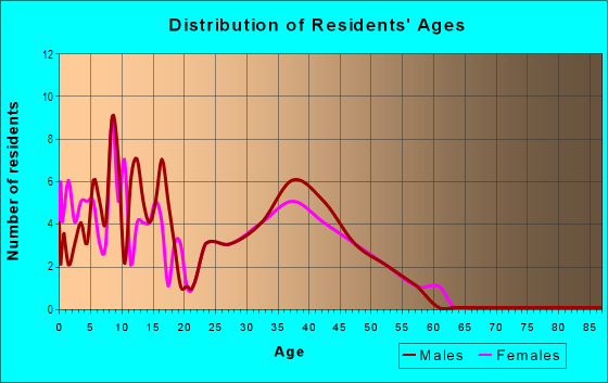 Age and Sex of Residents in Old Town Meadows in Round Rock, TX