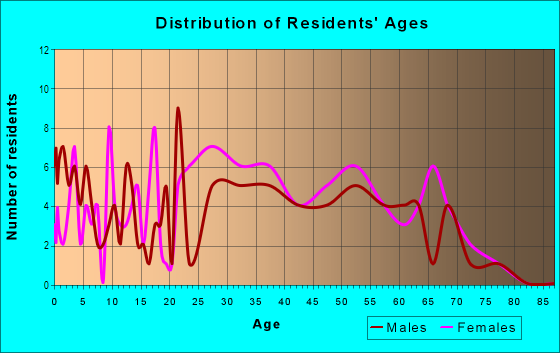 Age and Sex of Residents in Johnson Village in Charlottesville, VA