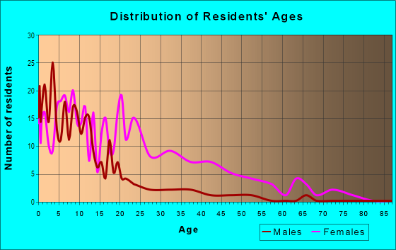 Age and Sex of Residents in Roberts Village in Norfolk, VA
