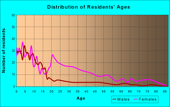 Age and Sex of Residents in Young Terrace in Norfolk, VA