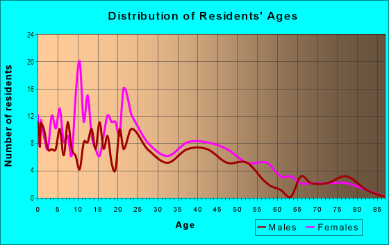 Age and Sex of Residents in Bruce's Park in Norfolk, VA