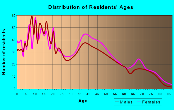 Age and Sex of Residents in Park Place in Norfolk, VA