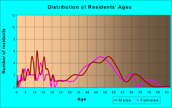 Age and Sex of Residents in China Camp in San Rafael, CA