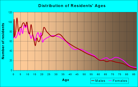 Age and Sex of Residents in City Terrace in Los Angeles, CA