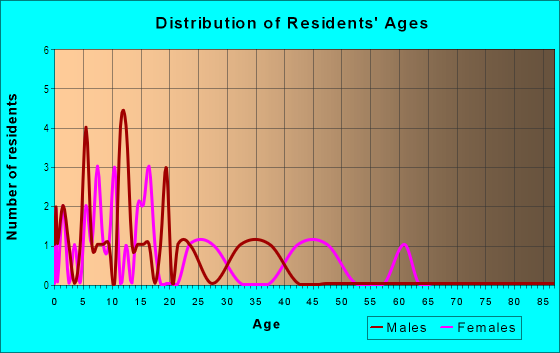 Age and Sex of Residents in Edward Vincent Jr Park in Inglewood, CA
