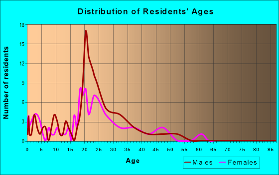 Age and Sex of Residents in Belmar District in Denver, CO