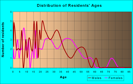 Age and Sex of Residents in Northwest Rossborough Neighborhood Group in Fort Collins, CO