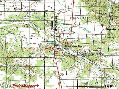 South West City, Missouri (MO 64863) profile: population, maps, real ...