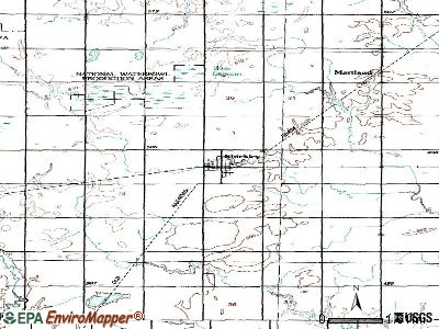 Shickley topographic map