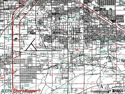 Paradise topographic map