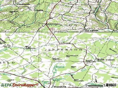 topographic map of jefferson township high school nj