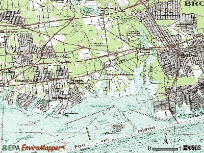 Middle Island Map - Town - Brookhaven, New York, USA