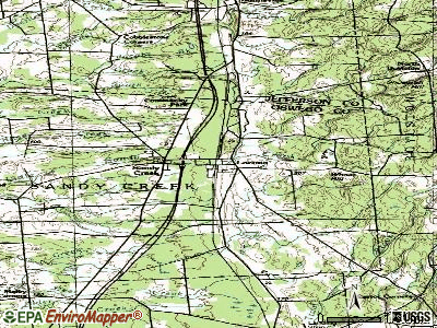Kiryas Joel topographic map