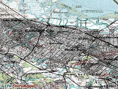 Atherton topographic map