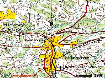 Conover, North Carolina (NC 28658) profile: population, maps, real ...