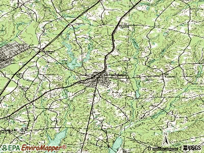 Cramerton topographic map