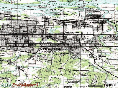 Gresham topographic map
