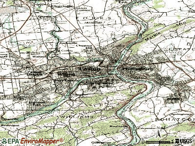 Palmer Park Mall Topo Map PA, Northampton County (Nazareth Area)