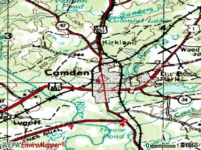 Camden South Carolina Map