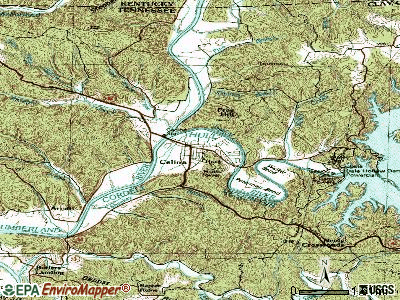 Celina topographic map