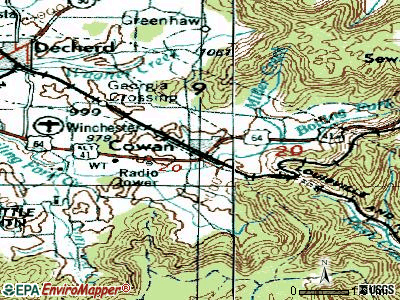 Cowan, Tennessee (TN 37318, 37398) profile: population, maps, real ...