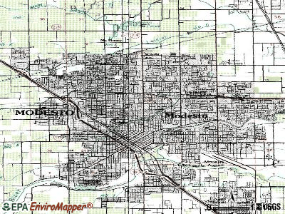modesto city map