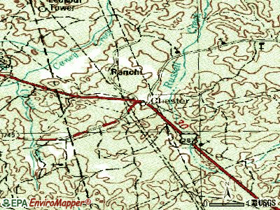 Chester topographic map