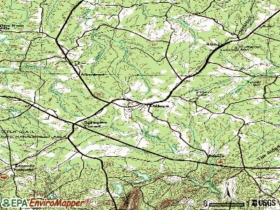 Dillwyn topographic map