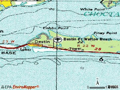 map of fl destin florida