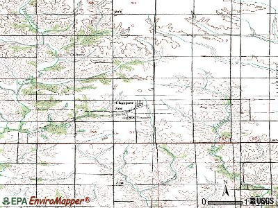 Harper topographic map