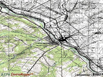 Van Buren topographic map