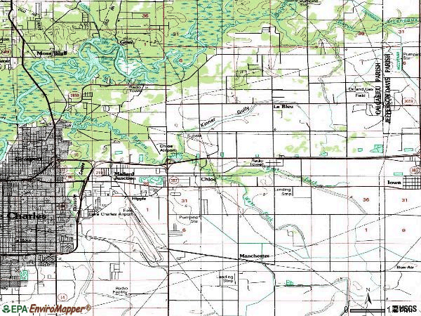 Lake Charles Zip Code Map - Map