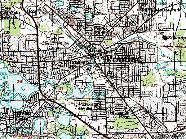 Pontiac Mi Zip Code Map - United States Map