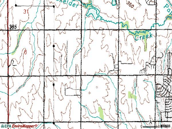 Zip code 68135 topographic map