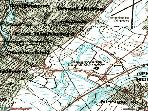 East Rutherford Nj Zip Code Map - Map