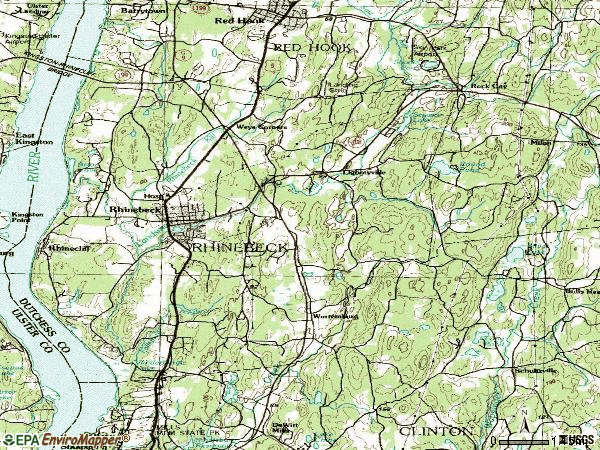 New York Map Rhinebeck - Ztm19665