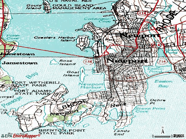 Newport Rhode Island Zip Code Map - United States Map