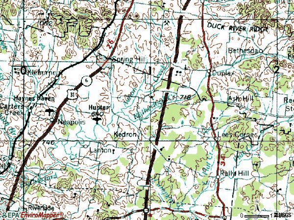 Spring Hill Zip Code Map - United States Map