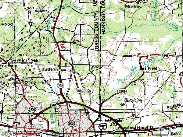 Longview Tx Zip Code Map - Map