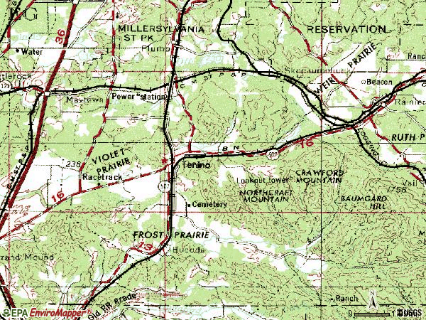 Tenino Washington Map