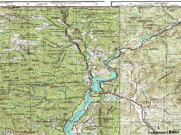 Kettle Falls Washington Map