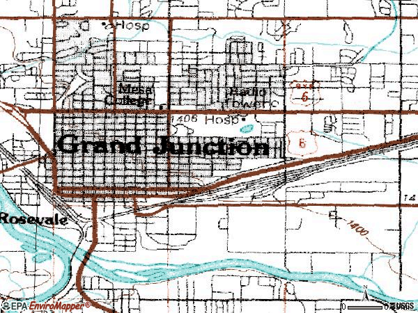 Grand Junction Zip Code Map - Map